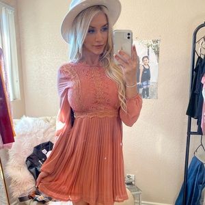 Blush vintage inspired dress
